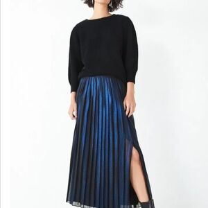 Sparkly Blue Pleated Skirt By hush UK8/US4